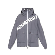 Dsquared² Grey Cotton Shell Jacket