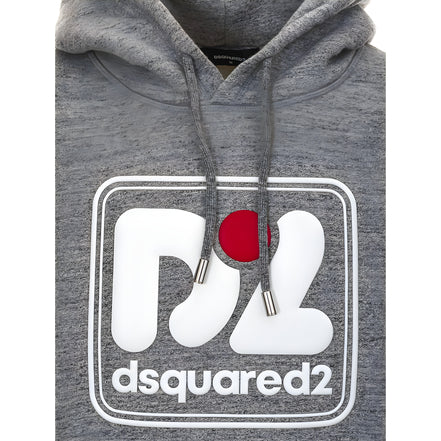 Bluză de trening Dsquared² din bumbac gri