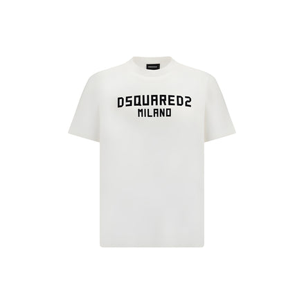 Tricou Dsquared² alb din bumbac