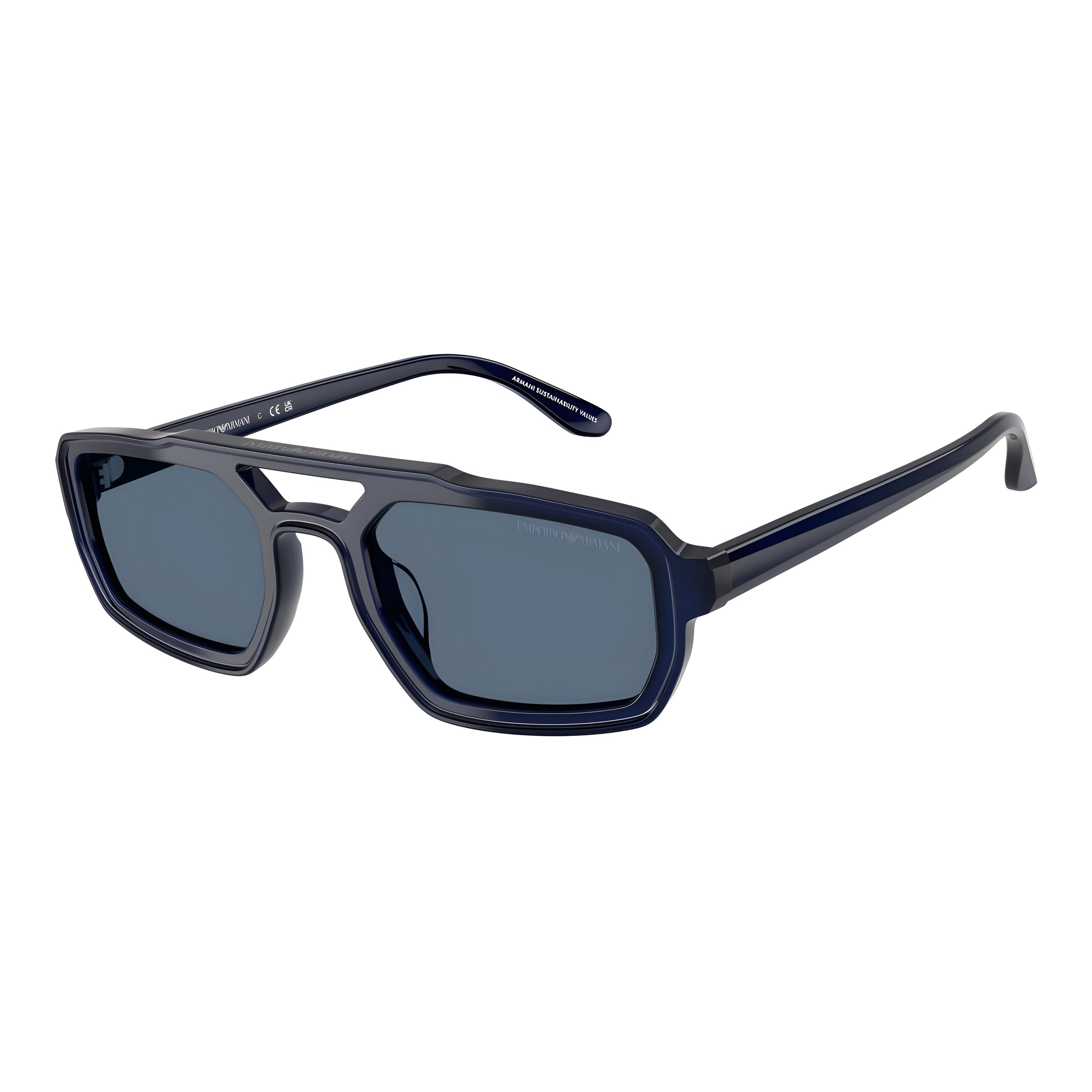 Ochelari de soare albaștri Emporio Armani