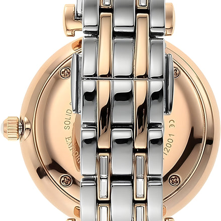 Ceas Emporio Armani Quartz cu brățară din oțel argintiu