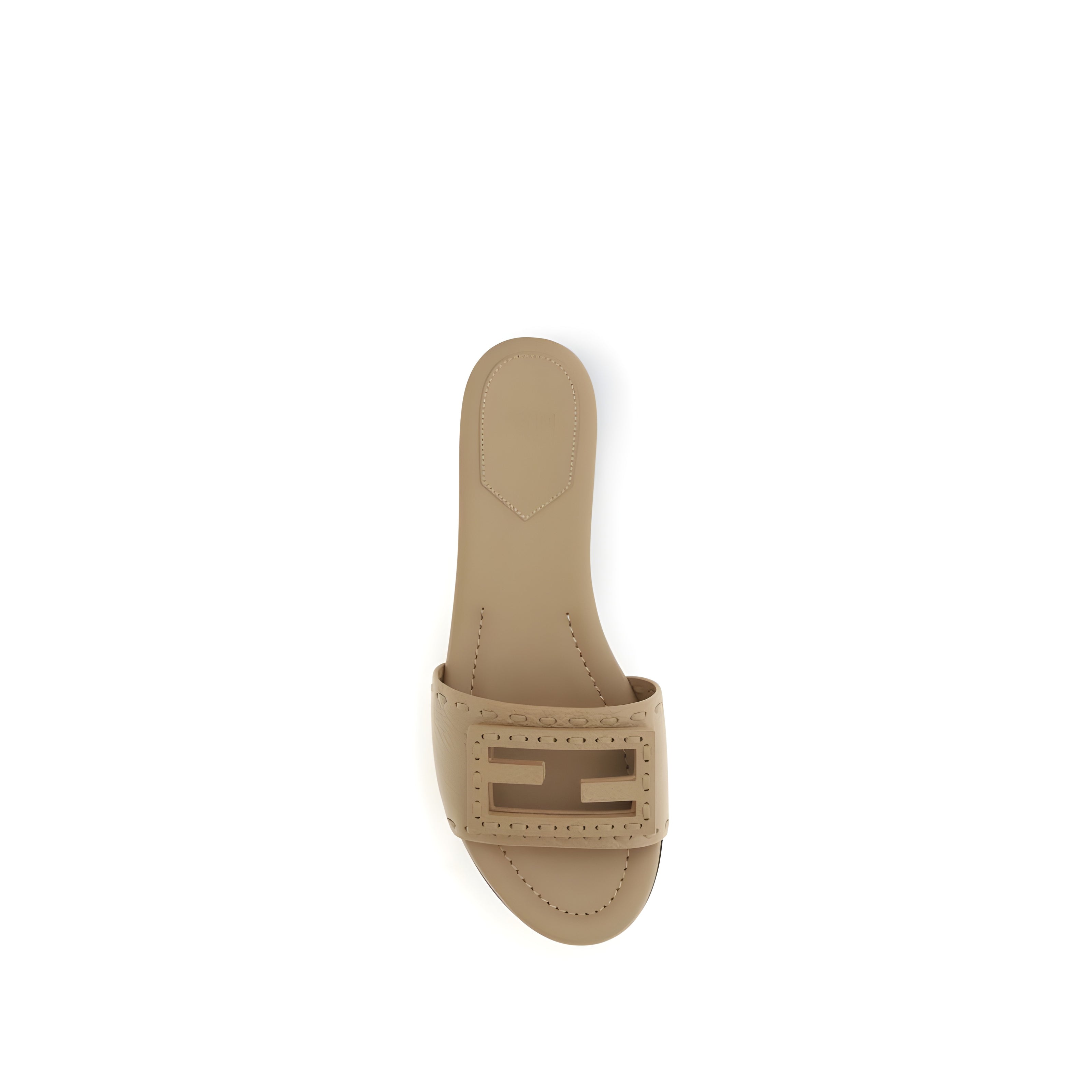 Fendi Beige Flat Sandals