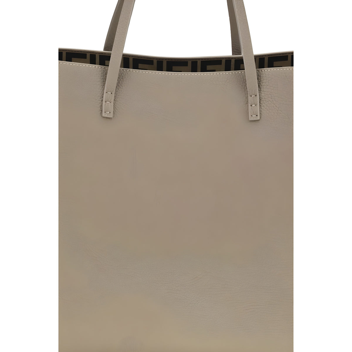 Fendi Beige Calf Leather Bos Taurus Shoulder Bag