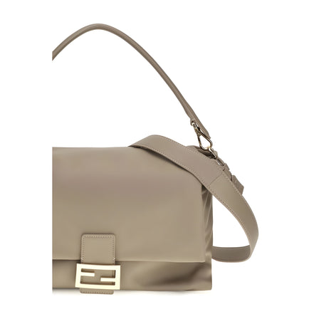 Fendi Beige Leather Shoulder Bag