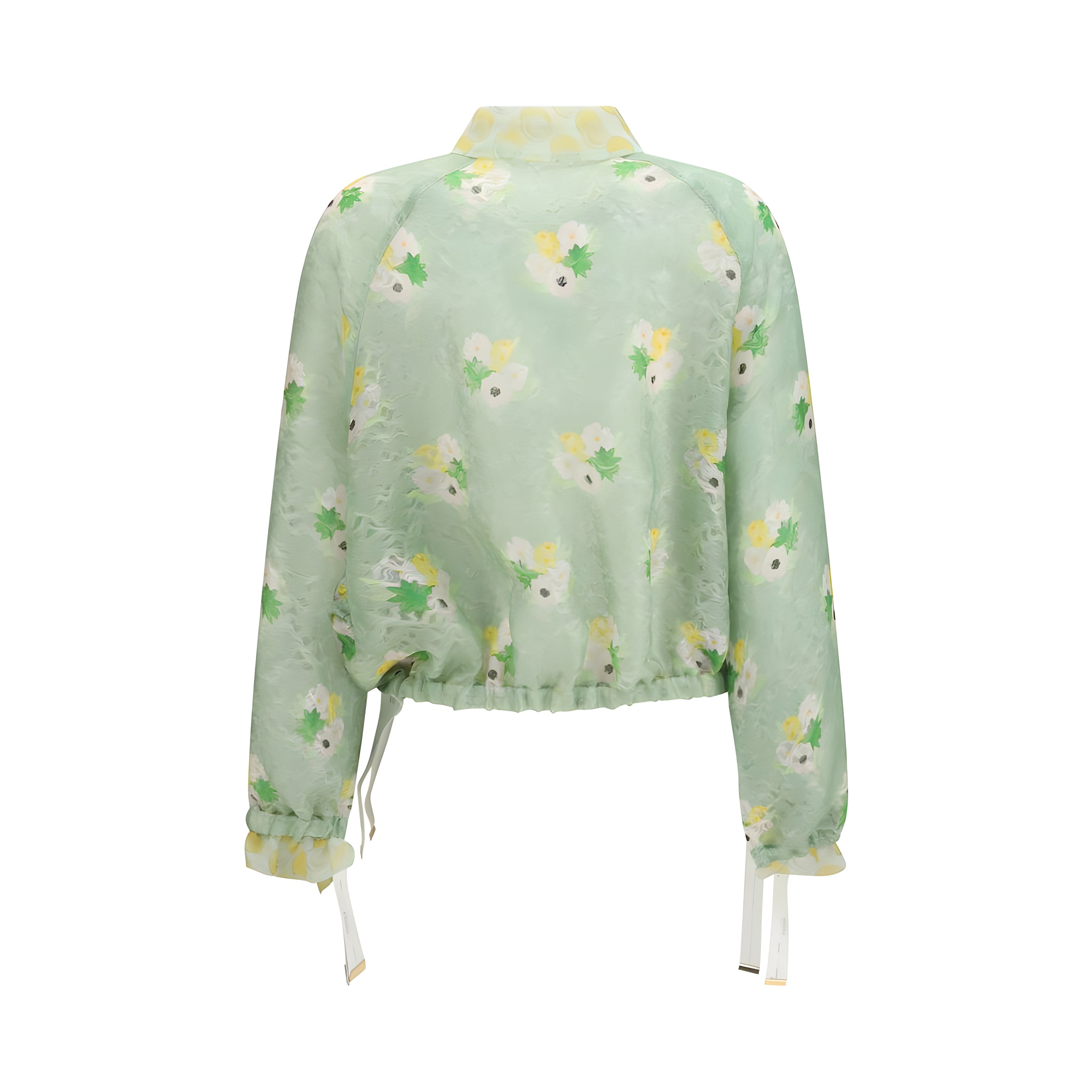 Fendi Bicolor Silk Bomber Jacket