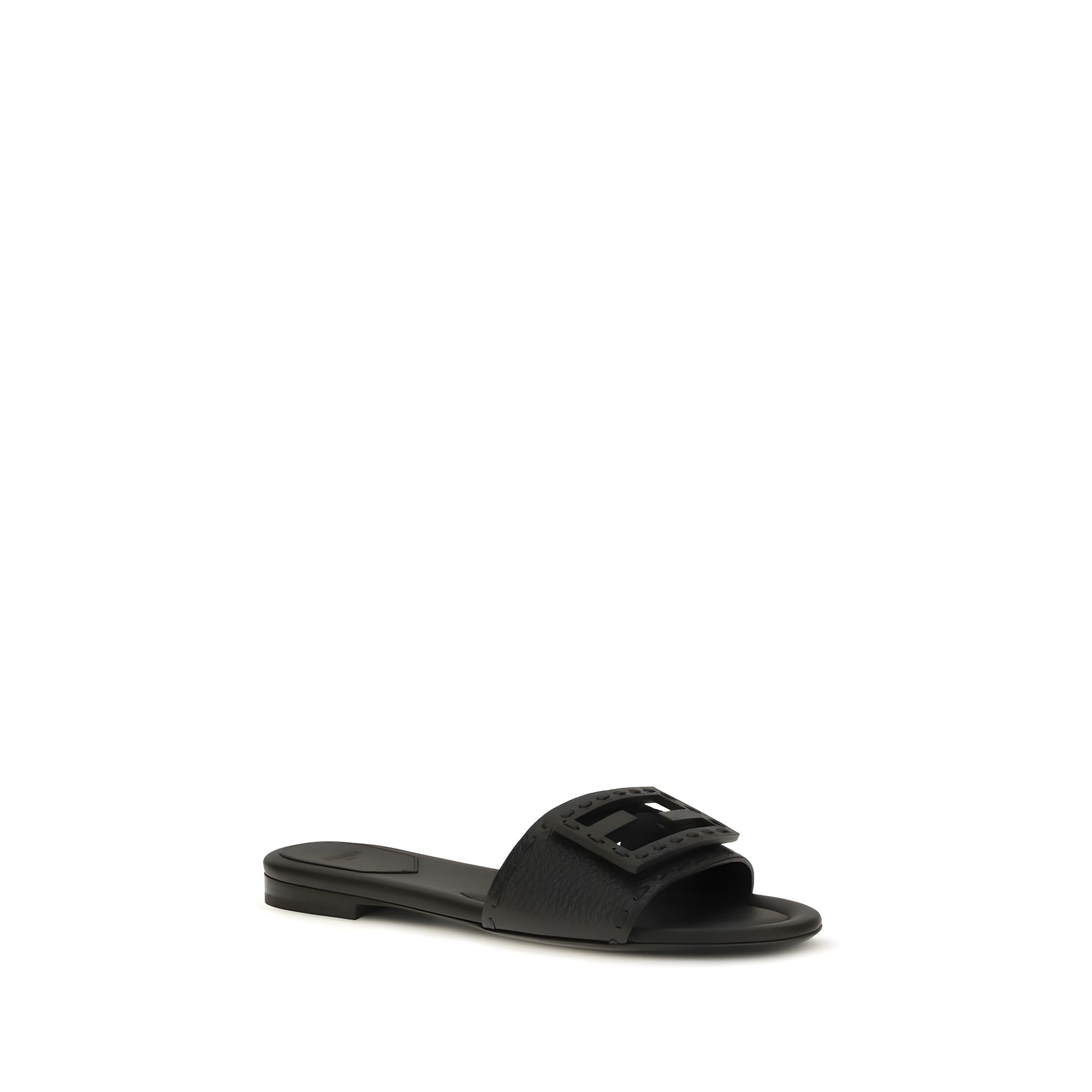 Fendi Black Baguette Sandals