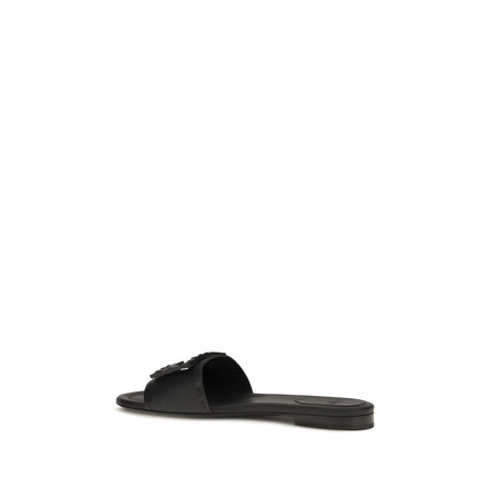 Fendi Black Baguette Sandals