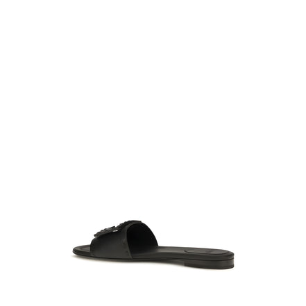 Fendi Black Baguette Sandals