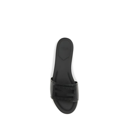 Fendi Black Baguette Sandals