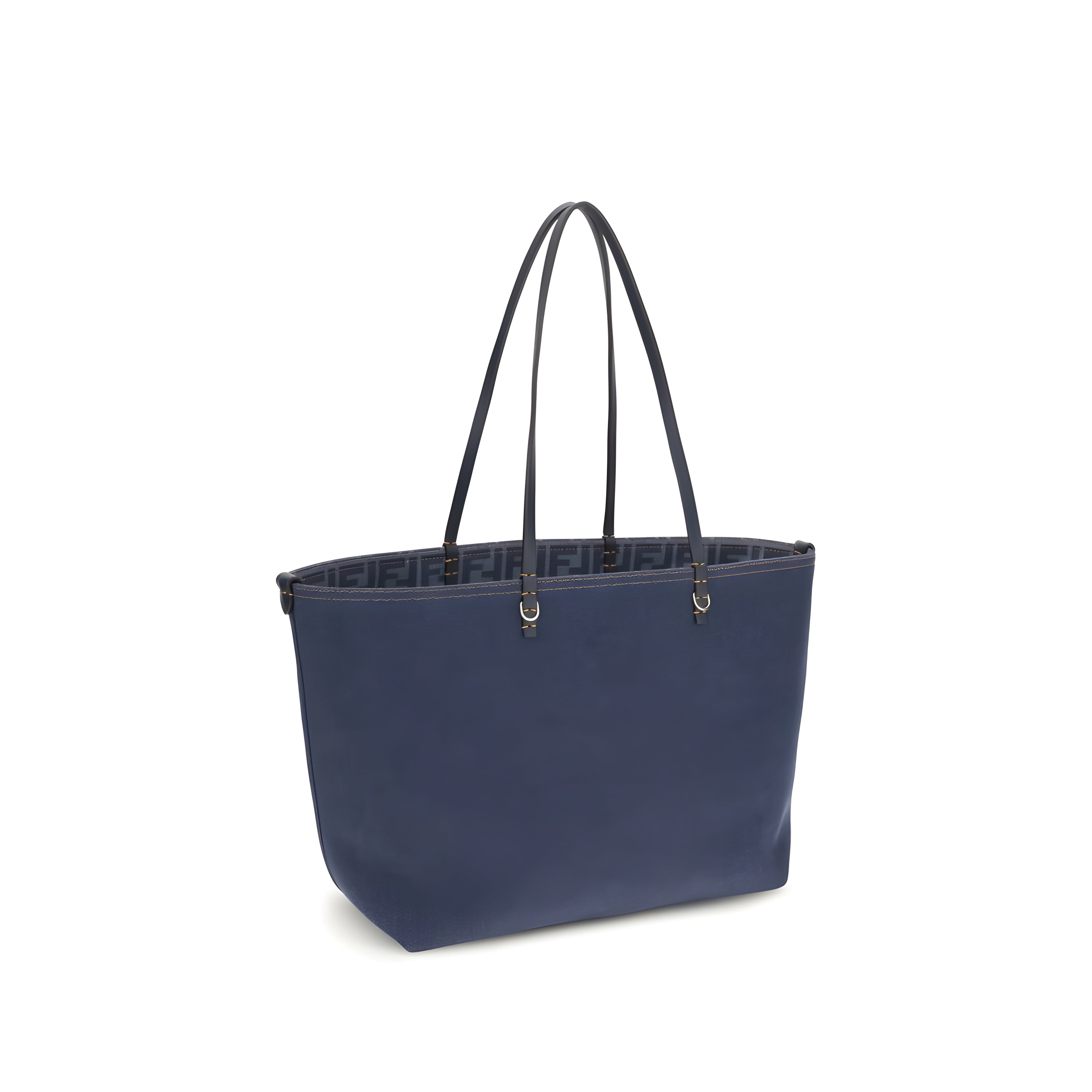 Geantă de umăr Fendi din bumbac albastru