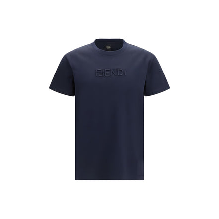 Tricou Fendi din bumbac albastru