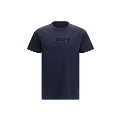 Tricou Fendi din bumbac albastru