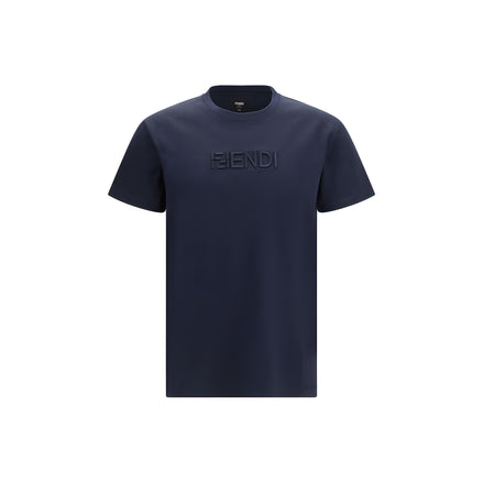 Tricou Fendi din bumbac albastru