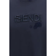 Tricou Fendi din bumbac albastru