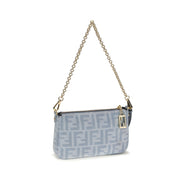Fendi Blue Cotton Wallet