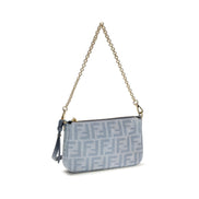 Fendi Blue Cotton Wallet
