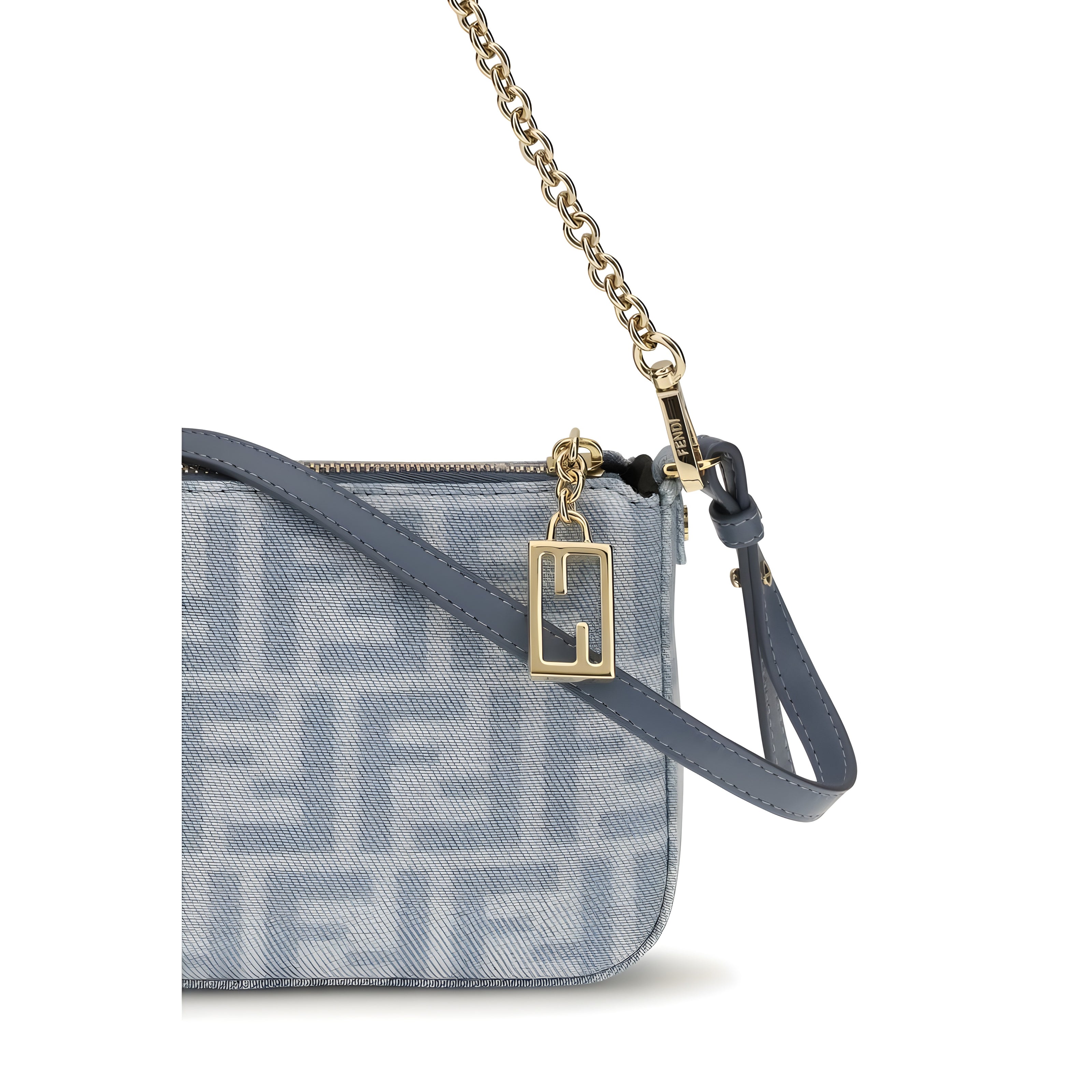 Fendi Blue Cotton Wallet