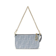 Fendi Blue Cotton Wallet