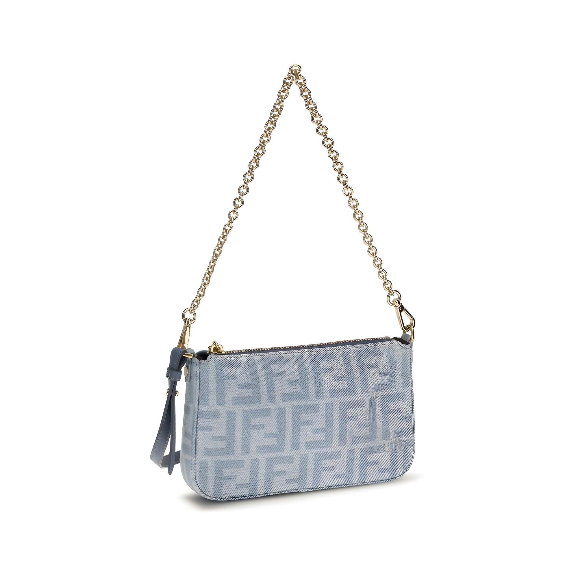 Fendi Blue Cotton Wallet