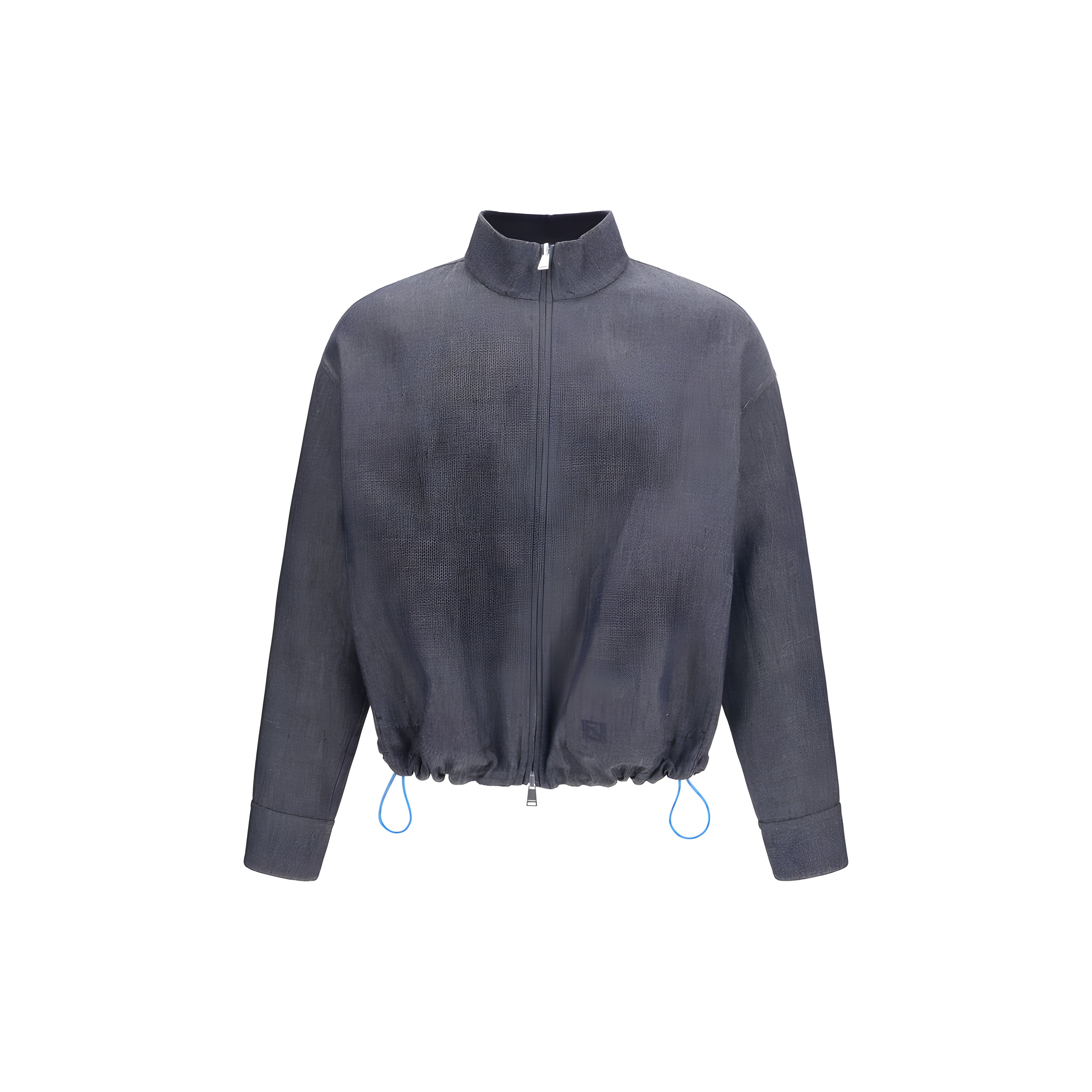 Fendi Blue Linen Denim Jacket