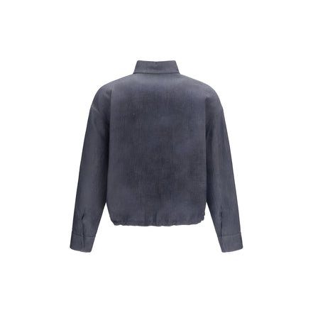 Fendi Blue Linen Denim Jacket