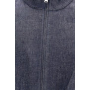 Fendi Blue Linen Denim Jacket