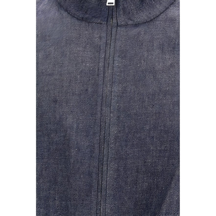 Fendi Blue Linen Denim Jacket