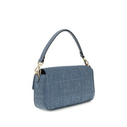 Fendi Blue Raffia Shoulder Bag