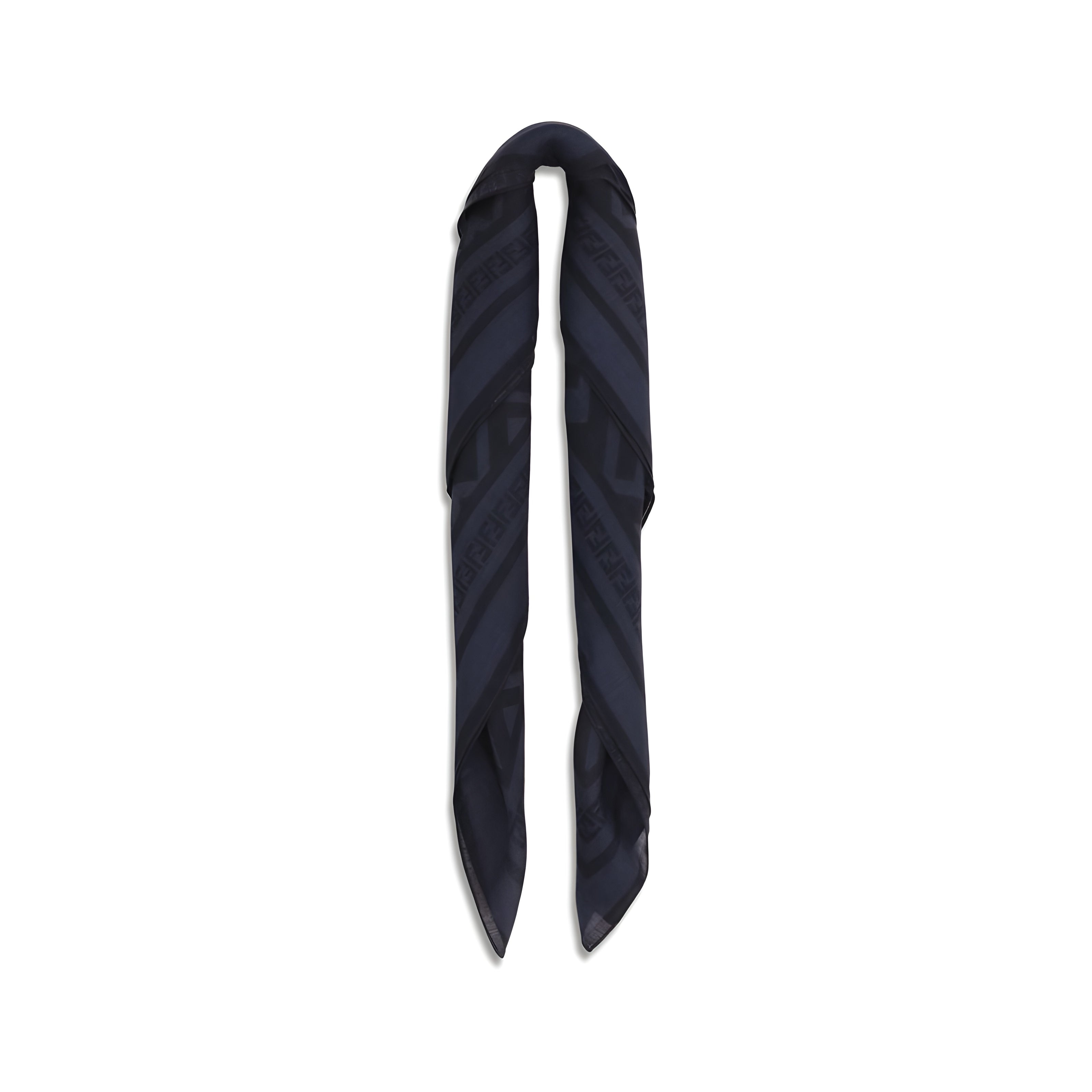 Fendi Blue Wool Scarf