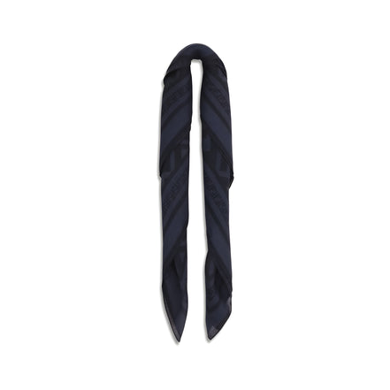 Fendi Blue Wool Scarf