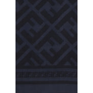 Fendi Blue Wool Scarf