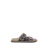Fendi Brown Flat Sandals