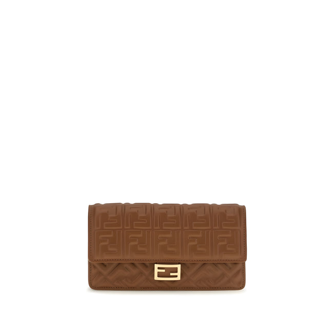 Fendi Brown Calf Leather Wallet