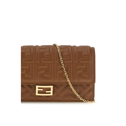 Fendi Brown Calf Leather Wallet