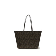 Fendi Brown Fabric Shoulder Bag