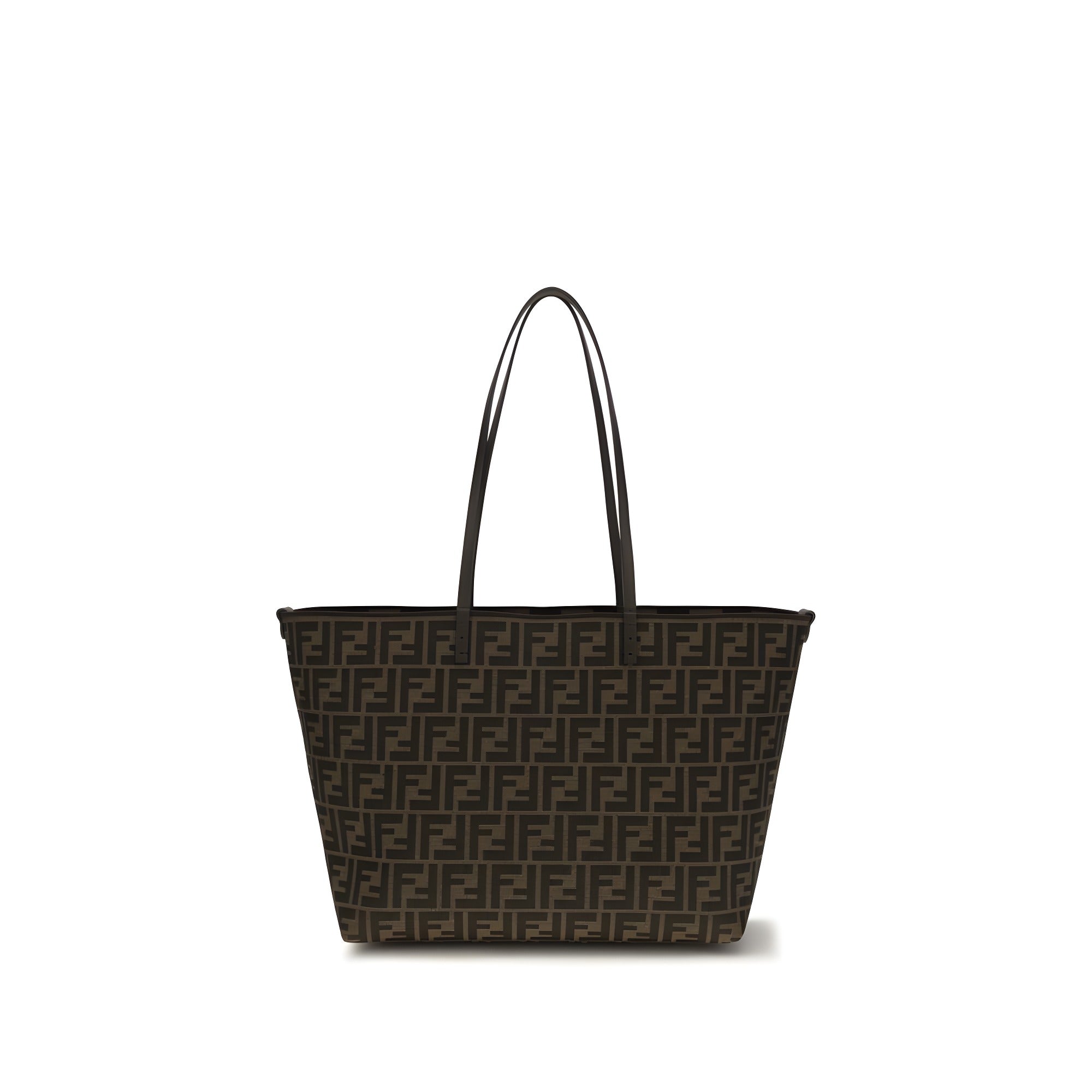 Fendi Brown Fabric Shoulder Bag