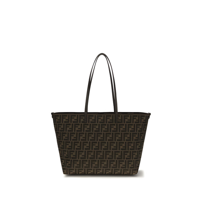 Fendi Brown Fabric Shoulder Bag