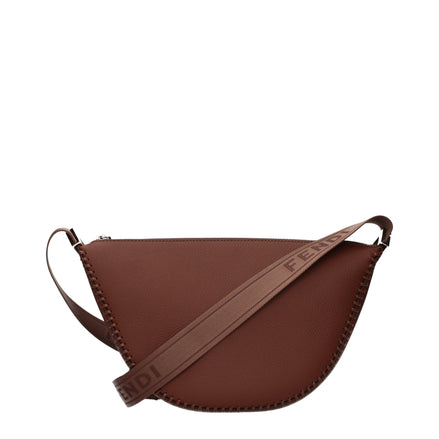 Geantă crossbody Fendi din piele maro