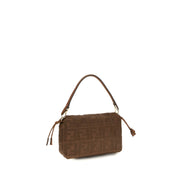 Fendi Brown Raffia Shoulder Bag