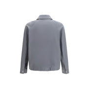 Fendi Gray Cotton Shell Jacket