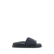 Sandale Fendi gri din material textil