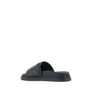 Sandale Fendi gri din material textil