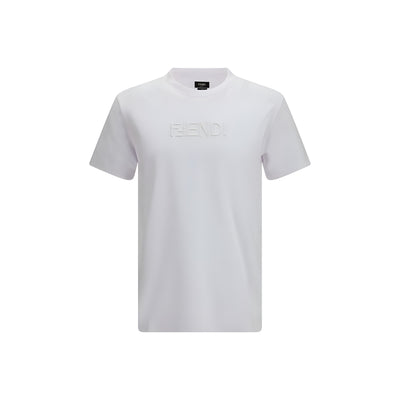 Tricou Fendi alb din bumbac