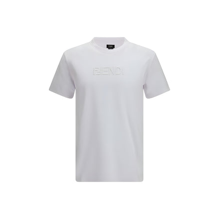 Tricou Fendi alb din bumbac