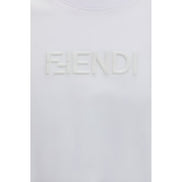Fendi White Cotton T-Shirt