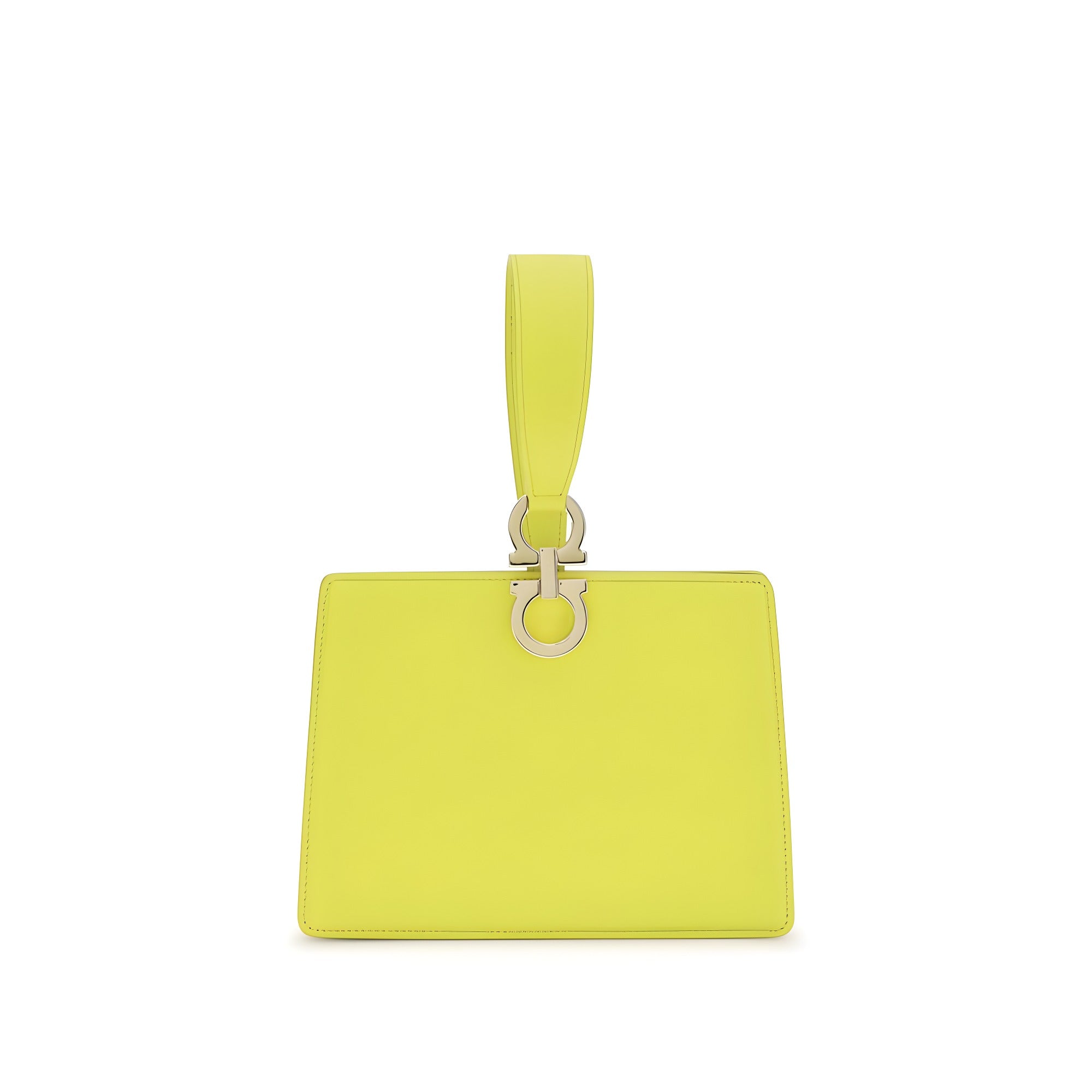 Ferragamo Bicolor Leather Clutch Bag