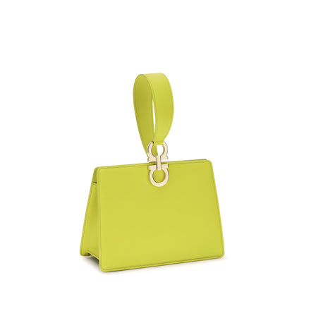 Ferragamo Bicolor Leather Clutch Bag
