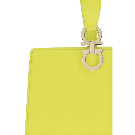 Ferragamo Bicolor Leather Clutch Bag