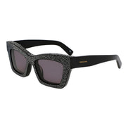 Ochelari de soare negri Ferragamo