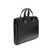 Servietă Ferragamo neagră din piele
